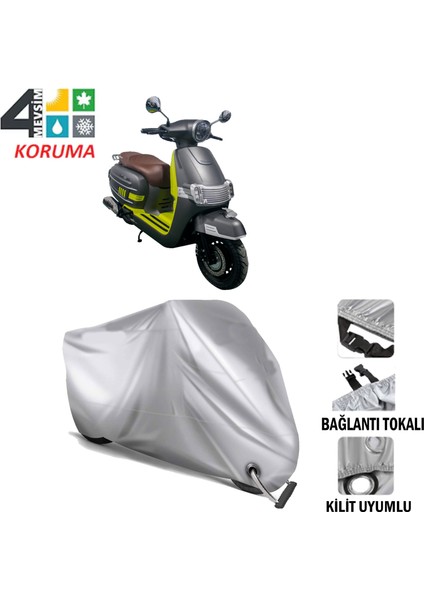 Musatti Lemuzin 125 Branda Motosiklet Brandası Bağlantı,kilit Uyumlu