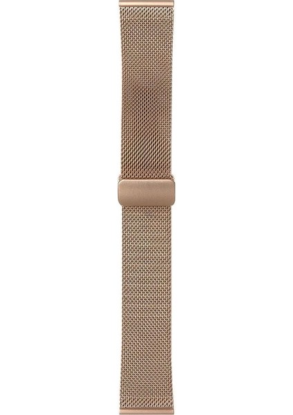 Samsung Galaxy Watch Uyumlu Kordon Paslanmaz Hasır Metal Toka Kayış, Rose Gol modelleri
