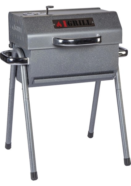 Barbekü Cube 402 mm Kömürlü Mangal (Gri)