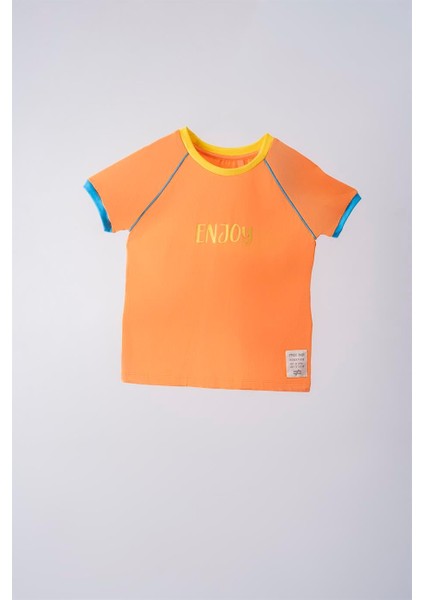 Enjoy Tshirt - Orange (6-9 Yaş)