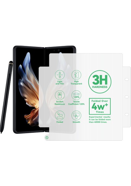 Megafox Teknoloji Samsung Galaxy Z Fold 5 Uyumlu Hizalama Aparatlı S-Fit Body Ekran Koruyucu