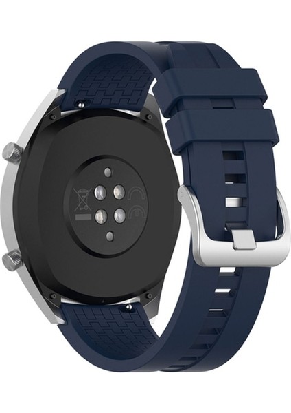 Xiaomi Mi Watch Uyumlu Kordon Silikon Spor Suya Dayanıklı Kayış, Lacivert