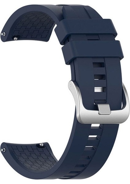 Xiaomi Mi Watch Uyumlu Kordon Silikon Spor Suya Dayanıklı Kayış, Lacivert