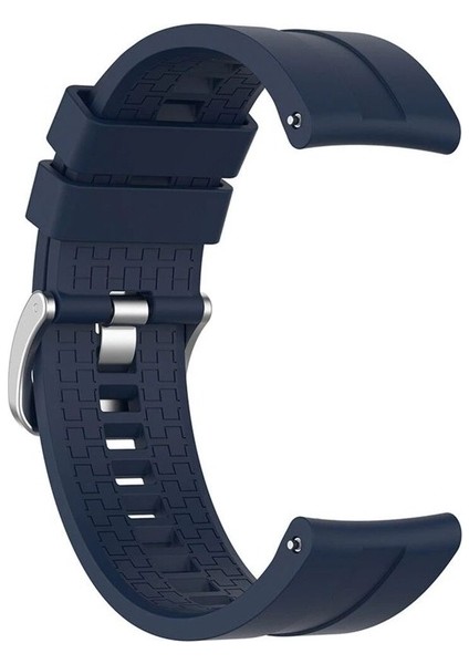 Xiaomi Mi Watch Uyumlu Kordon Silikon Spor Suya Dayanıklı Kayış, Lacivert
