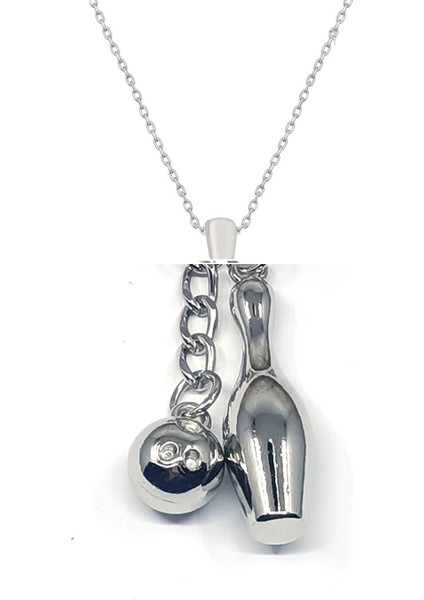 Bowling Top ve Labut Metal Kolye