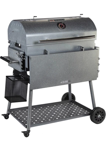 IGRILL Barbekü Elite 740 mm Kömürlü Mangal (Gri)