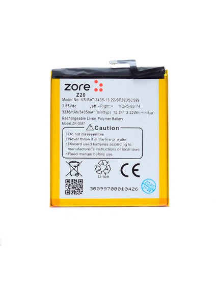 Vestel Venüs Z20 Uyumlu Tam Orjinal Batarya