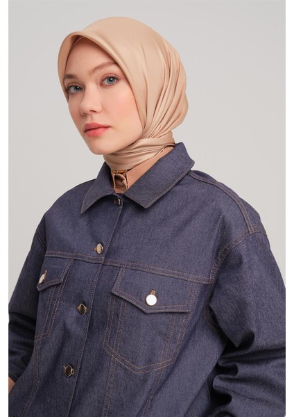 Kısa Denim Ceket 24Y5405 Lacivert fırsatları