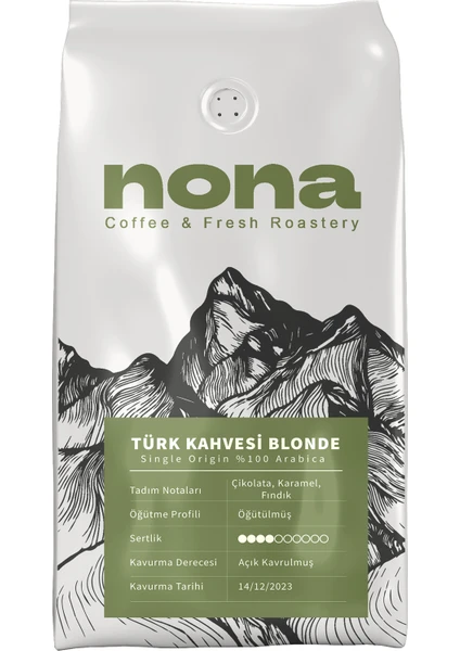 Nona Kahve Türk Kahvesi Blonde 1 kg Öğütülmüş