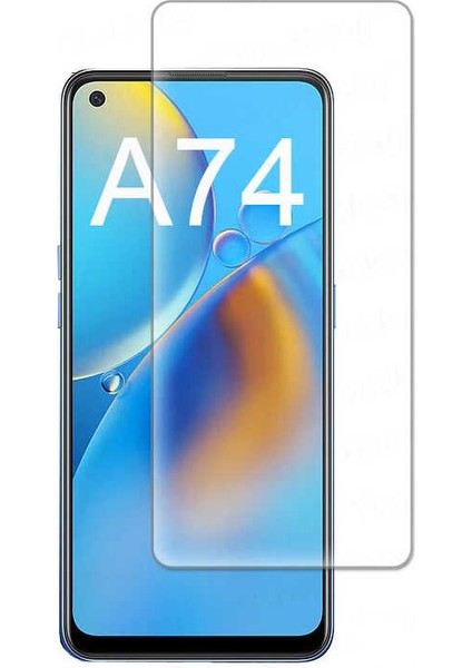 Oppo A74 4g Uyumlu Maxi Glass Temperli Cam Ekran Koruyucu
