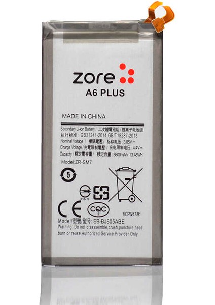 Samsung Galaxy A6 Plus 2018 Uyumlu Tam Orjinal Batarya