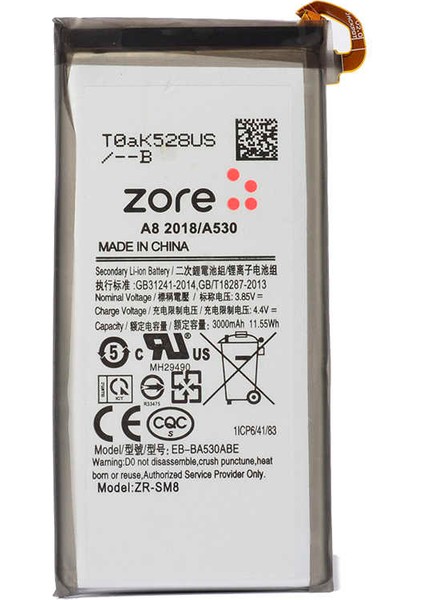 Samsung Galaxy A8 2018 Uyumlu Tam Orjinal Batarya