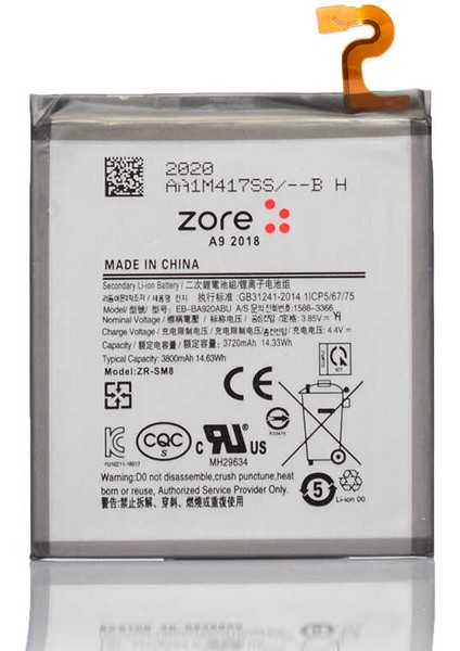 Samsung Galaxy A9 2018 Uyumlu Tam Orjinal Batarya