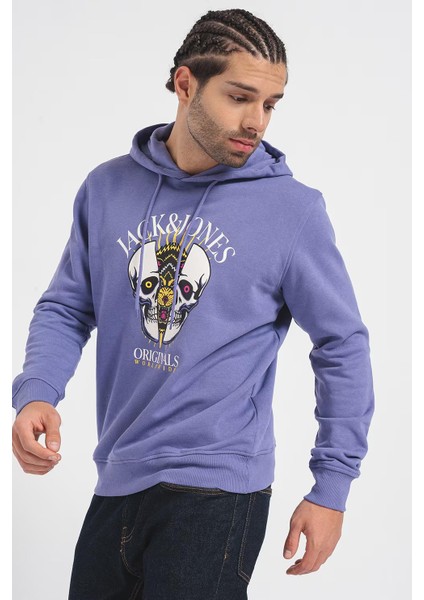 12248898 Baskılı Kapusonlu Sardonlu Sweatshırt fırsatları
