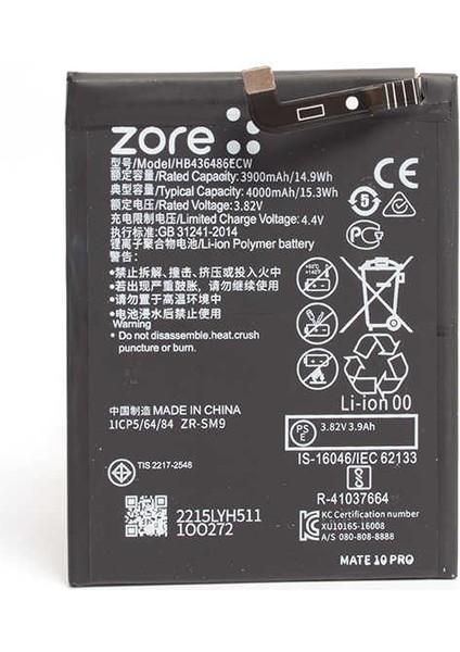 Huawei Mate 10 Pro Uyumlu Tam Orjinal Batarya