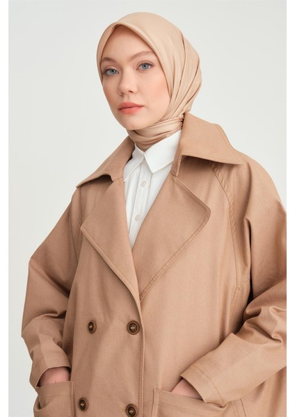 Denim Oversize Trençkot 24Y8708 Camel