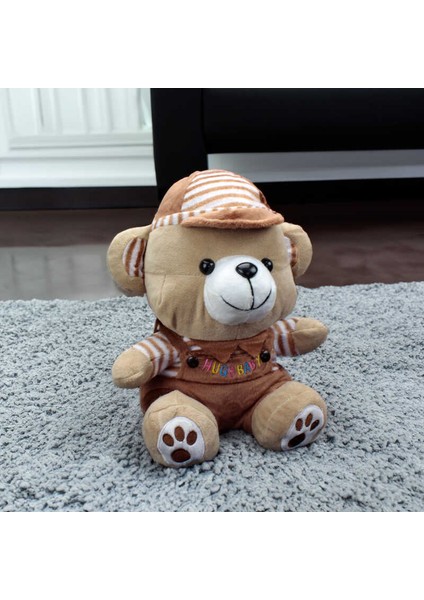 Hugs Baby Kahverengi Elbiseli Peluş Ayıcık 38CM