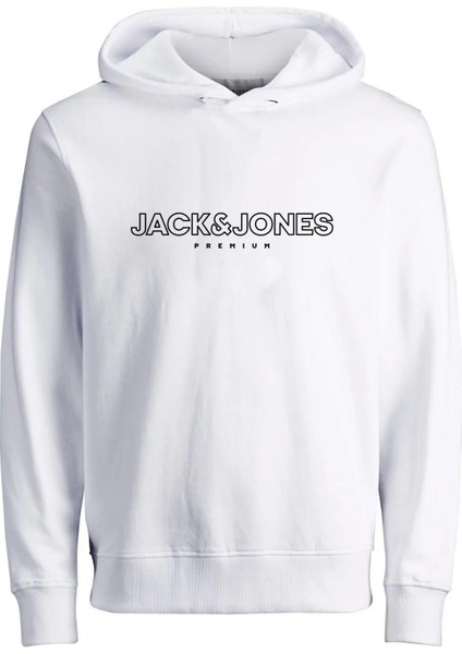 Jack & Jones 12249401 On Yazılı Kapusonlu Sweat