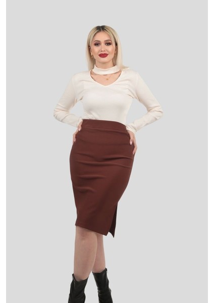 Fitilli Kadın Kalem Etek modelleri