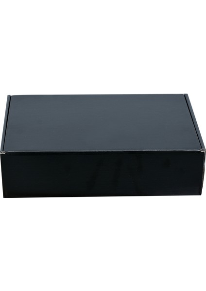 Karton Hediyelik Ürün Kutusu 29 x 19 x 8 cm 10 'lu Paket Siyah / Pembe