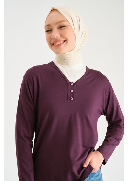 Penye 24YD9043 Mürdüm modelleri