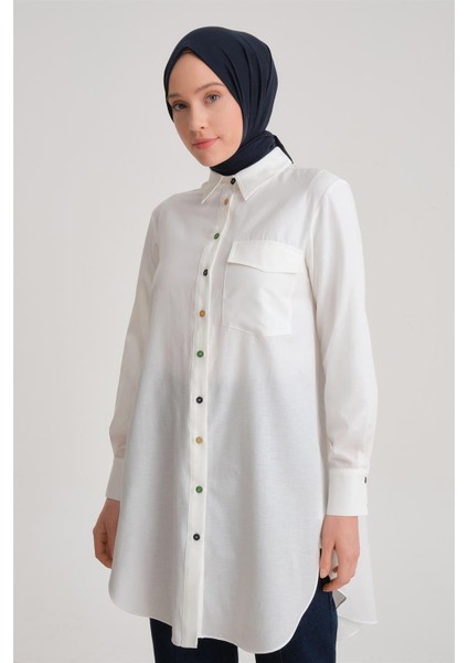 Desenli Tunik Ort4371 Camel
