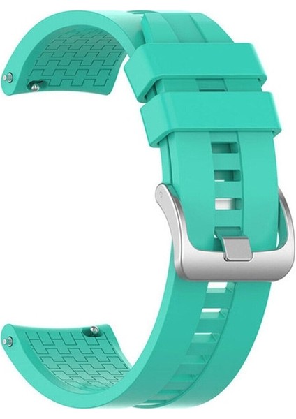 Samsung Galaxy Watch Uyumlu Kordon Silikon Spor Suya Dayanıklı Kayış, Turkuaz indirimleri