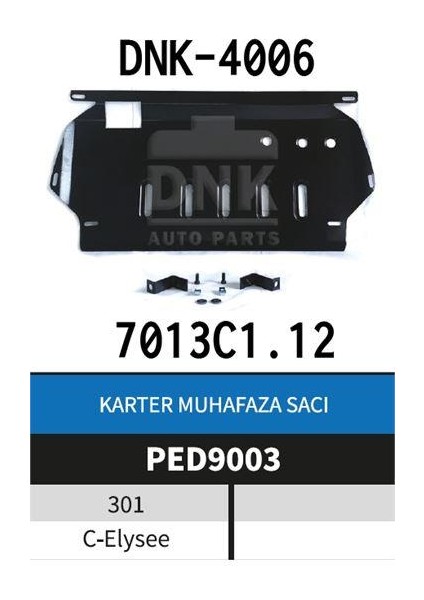 Sac Karter Muhafazası P-301-C.ELYSEE 2012-2020 + Aparat