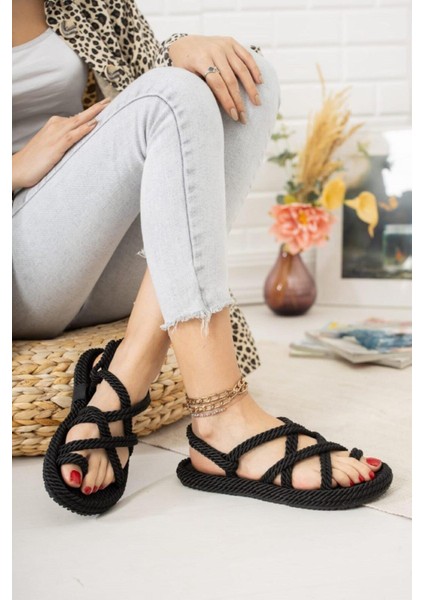 2099 Kadın (36-40) Halat Sandalet