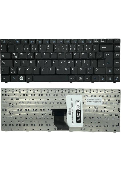 Samsung ile Uyumlu NP-R522-XA08TR, NP-R522-XA09TR, NP-R522-XS01TR Notebook Klavye Siyah Tr