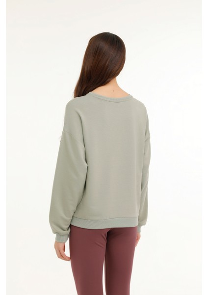 Wb C Neck 16SN79 3pr Yeşil Kadın Sweatshirt