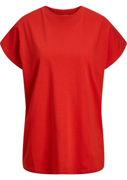 Jxastrıd Boxy Sl Every Te Kırmızı Kadın Kısa Kol T-Shirt