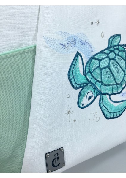Cosmic Sea - Turtle - Plaj Çantası indirimleri