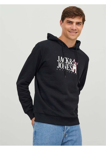 12244219 Orgınals Yazılı Kopek Baskılı Kapusonlu Sweat