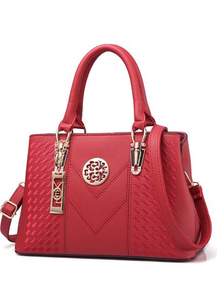 Şık Işlemeli Kadın Çanta Kapasiteli Omuz Crossbody Çanta (Yurt Dışından)