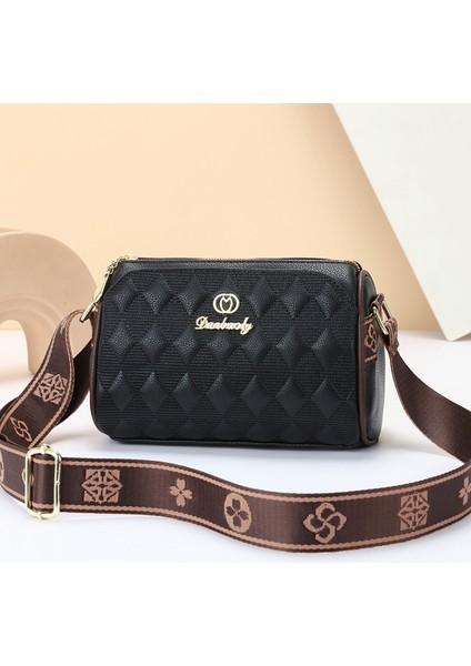 Omuz Çantası Yumuşak Deri Geniş Omuz Askısı Crossbody Çanta Yastık Çantası (Yurt Dışından)