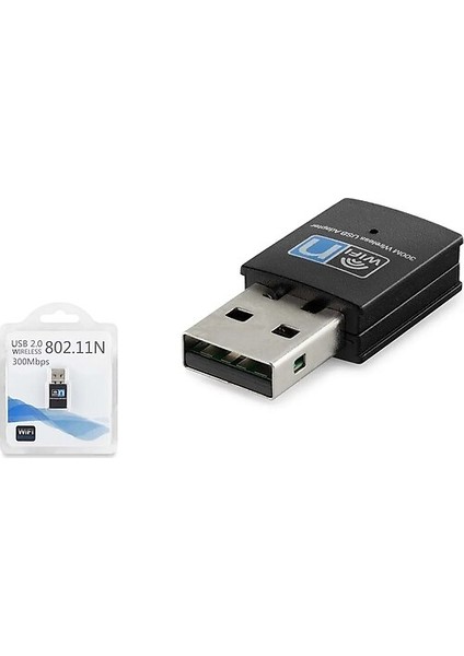 HDX2255 Wıreless Adaptör 300MBPS Siyah USB Wifi Alıcı