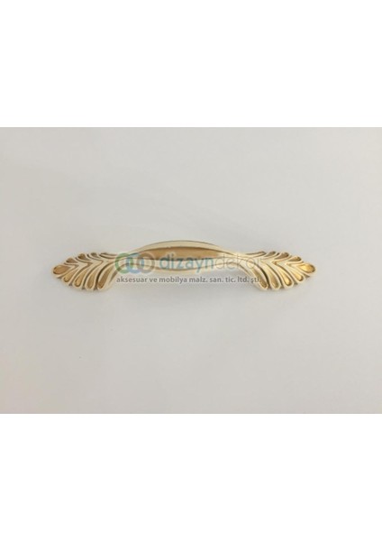 Antik Krem Kaplama Desenli 128 Mm. Kulp