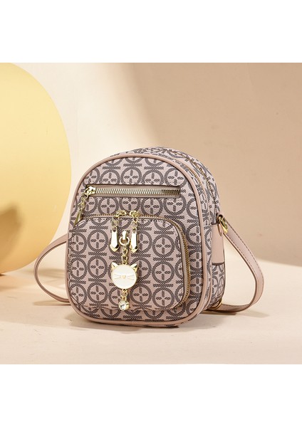 Kadınlar Için Küçük Çanta Ilkbahar ve Yaz Öğrencisi Çok Yönlü Tek Omuz Crossbody Çanta Sırt Çantası Küçük Sırt Çantası (Yurt Dışından)