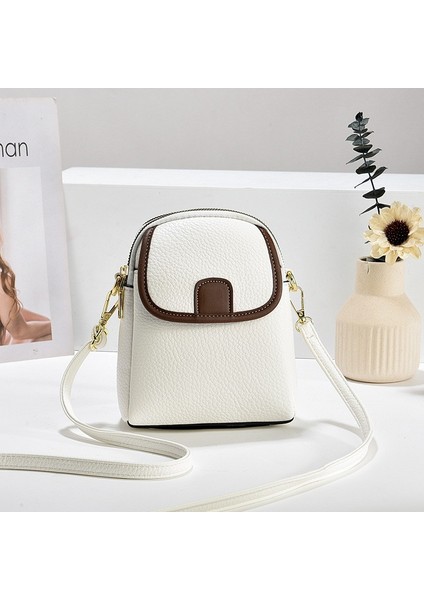 Cep Telefonu Çantası Kadın Yeni Küçük Çanta Yaz Modası Çok Yönlü Niş Üst Düzey Tek Omuz Crossbody Çanta (Yurt Dışından)