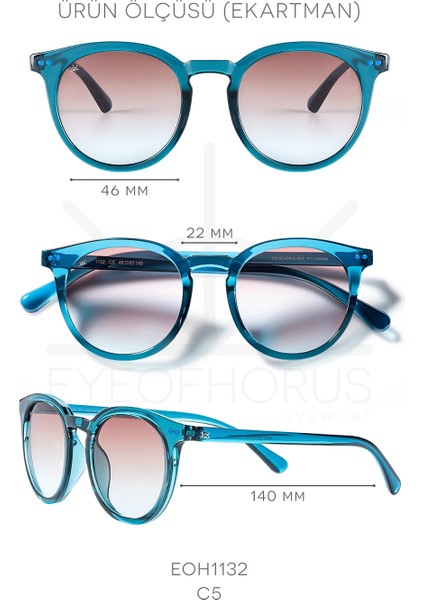 EOH1132 C5 Lacivert Unisex Güneş Gözlüğü