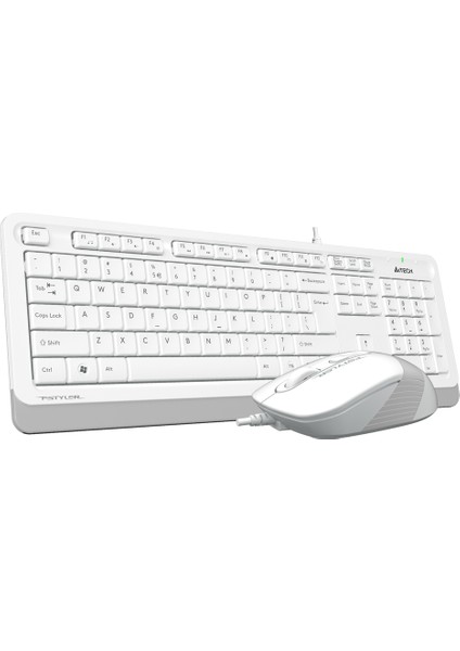 A4 Tech F1010 Q USB Beyaz Tr mm Klavye+Opt Mouse