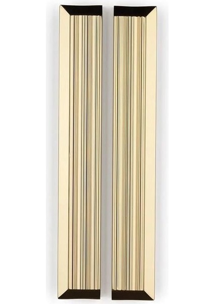 Tline L Tipi Çizgili Parlak Altın Kulp 96 Mm. 209060
