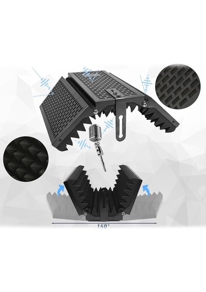 Pf-53 35x28 cm Mikrofon Ses Yalıtım Metal İzolasyon Paneli fiyatları