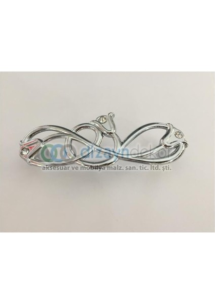 Swarovski Taşlı 128 Mm. Krom