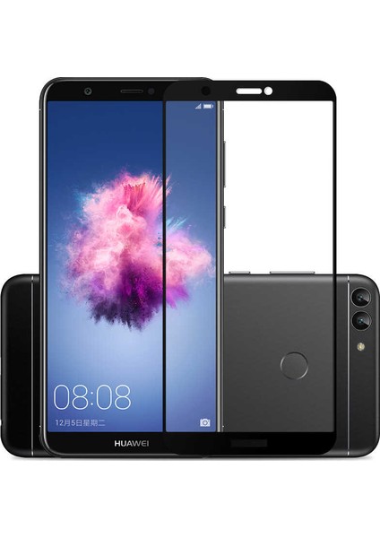 Huawei P Smart Uyumlu Kenarları Kırılmaya Dayanıklı Cam Ekran Koruyucu