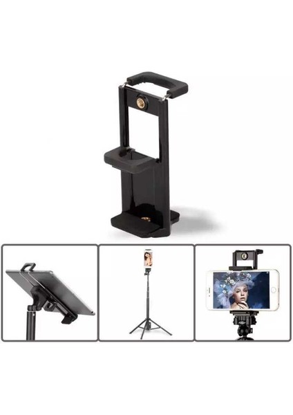 M-05 Tripod Başlığı Telefon Tablet Tutucu