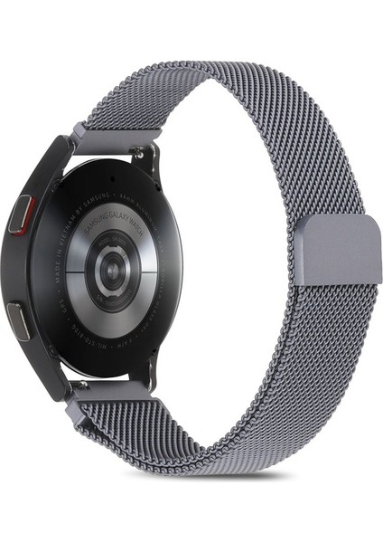 Huawei Uyumlu Kordon Hasır Metal Örgü Mıknatıslı Kayış, Gri fiyatları