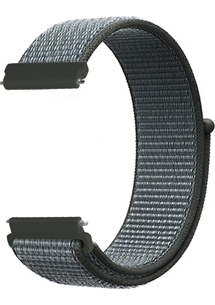 Samsung Galaxy Watch Uyumlu Kordon Hasır Örgü Işlemeli Spor Kayış, Su Yeşili