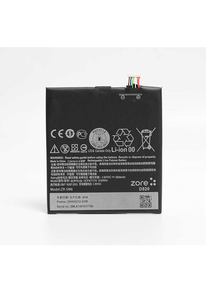 Htc Desire 820 Uyumlu Tam Orjinal Batarya